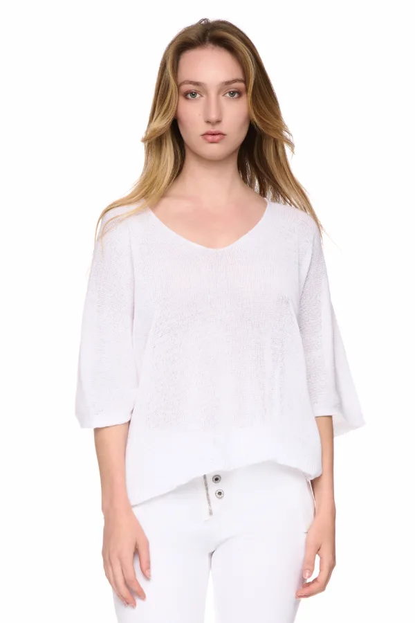 Pull raglan à col V