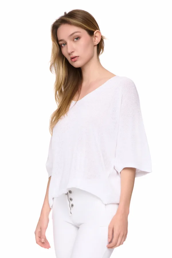 Pull raglan à col V – Image 3