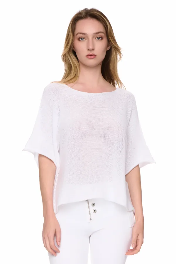 Pull raglan à col rond