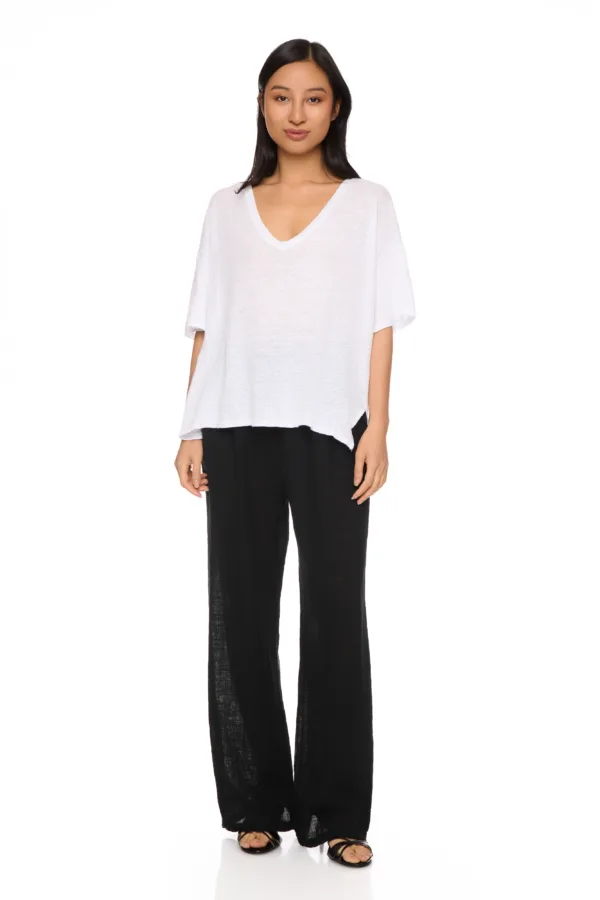 Pantalon droit en coton