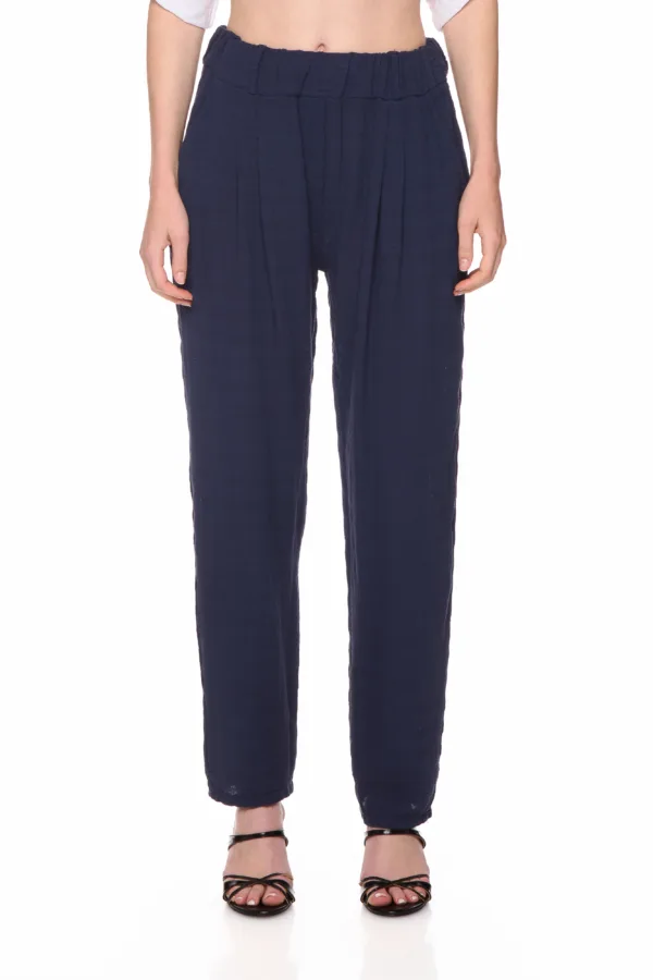 Pantalon à pinces en coton – Image 2