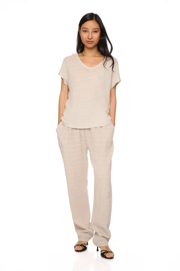 Pantalon à pinces en coton