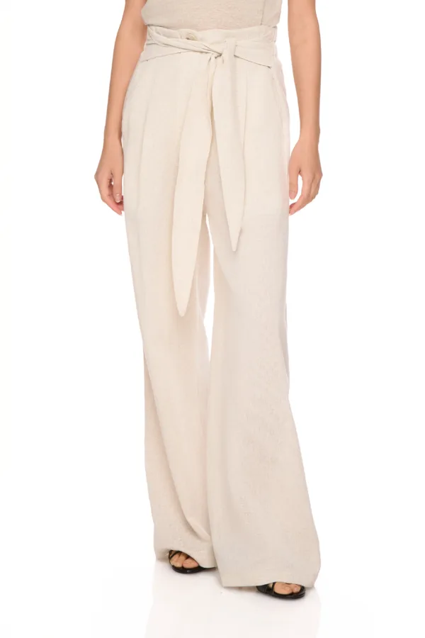 Pantalon avec ceinture noeud – Image 2